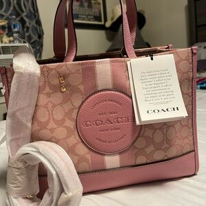 Coach Pink Signature Tote Bag
